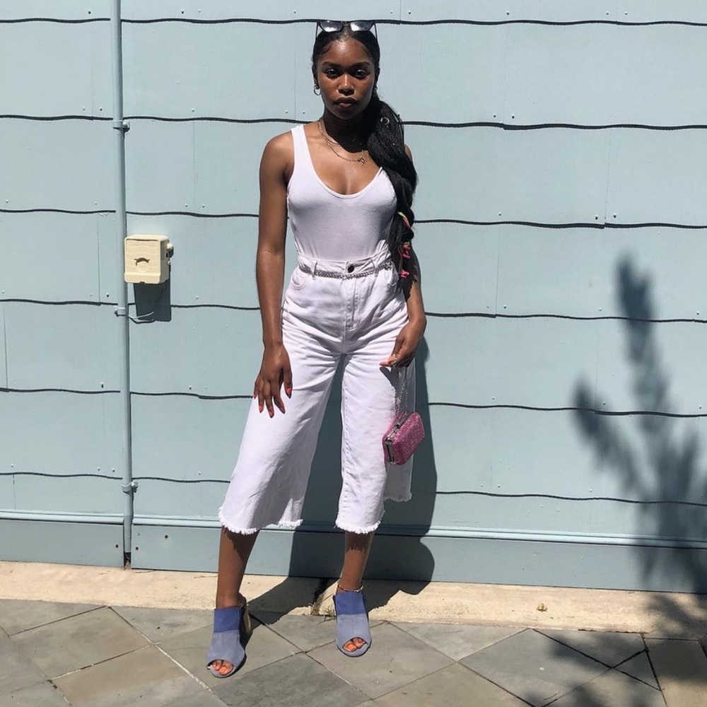 White Capri Pants